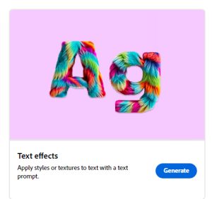 Adobe Firefly Text Effect